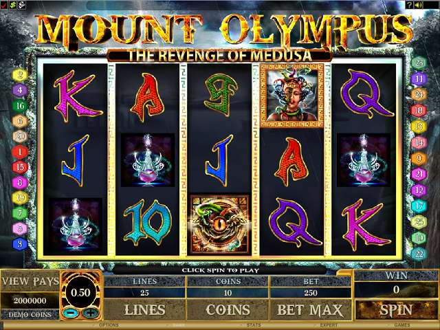 Игровой Автомат Mount Olympus Revenge Of Medusa